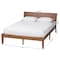 Baxton Studio Salvatore Mid-Century Modern Walnut Brown Finished Wood King Size Platform Bed 235-13239-ZORO - alternate 10